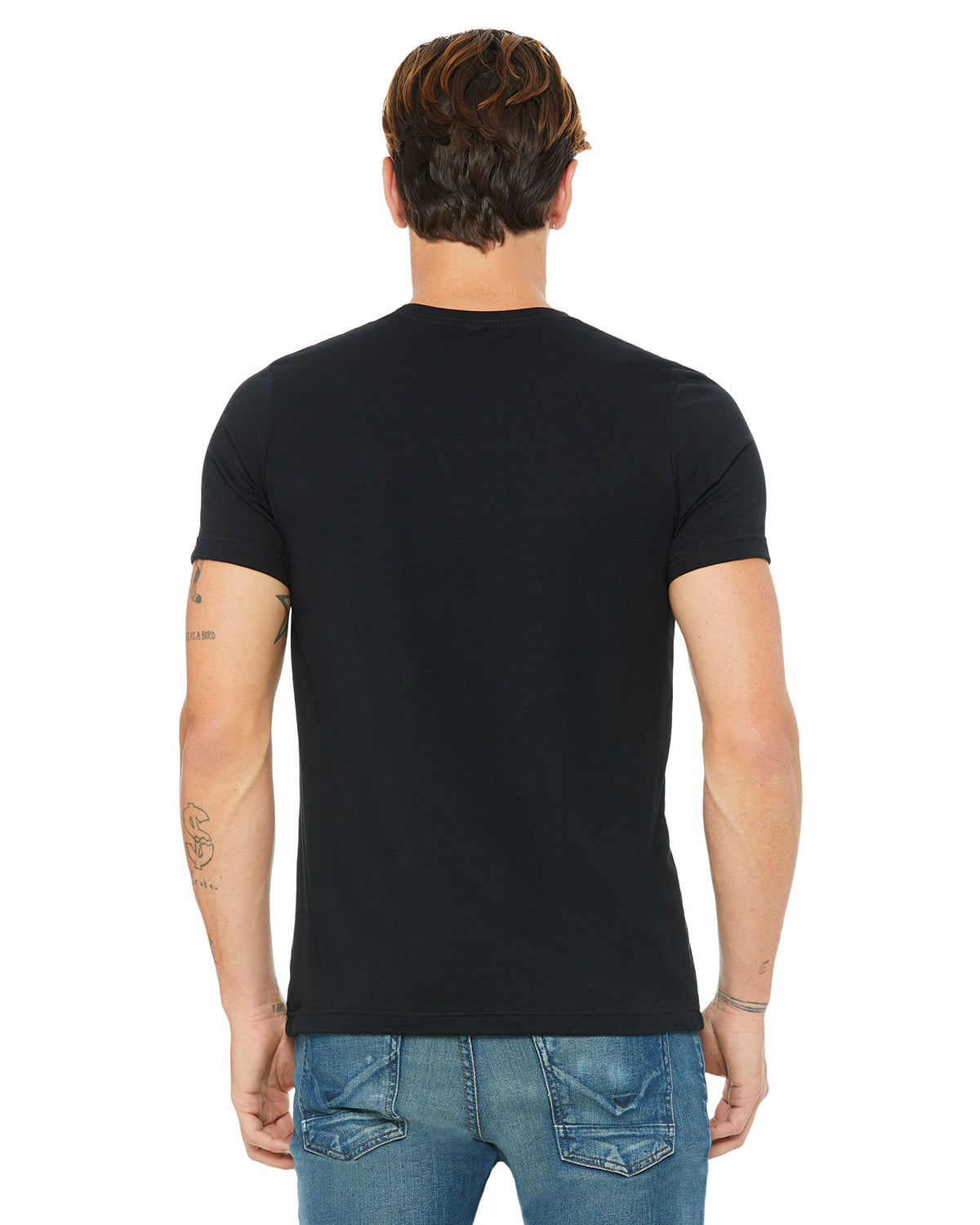 Unisex Poly-Cotton Short-Sleeve T-Shirt - Black