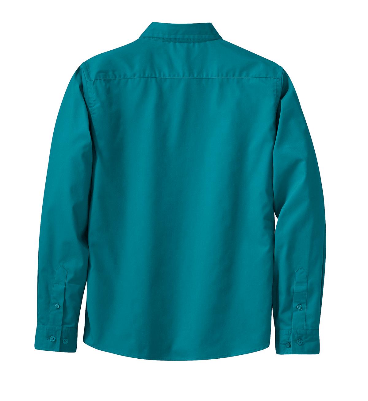 Women's Long Sleeve Easy Care Shirt - Teal Green