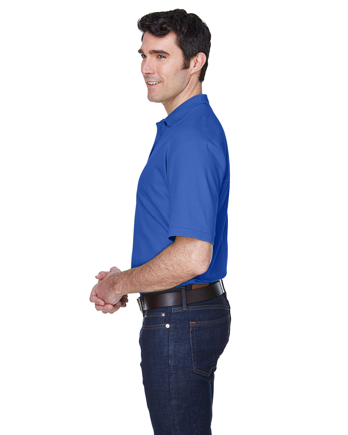 Men's Whisper Piqué Polo - Royal