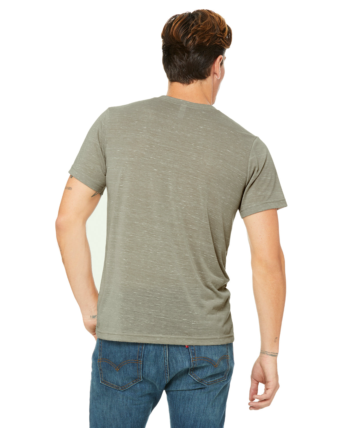 Unisex Poly-Cotton Short-Sleeve T-Shirt - Stone Marble