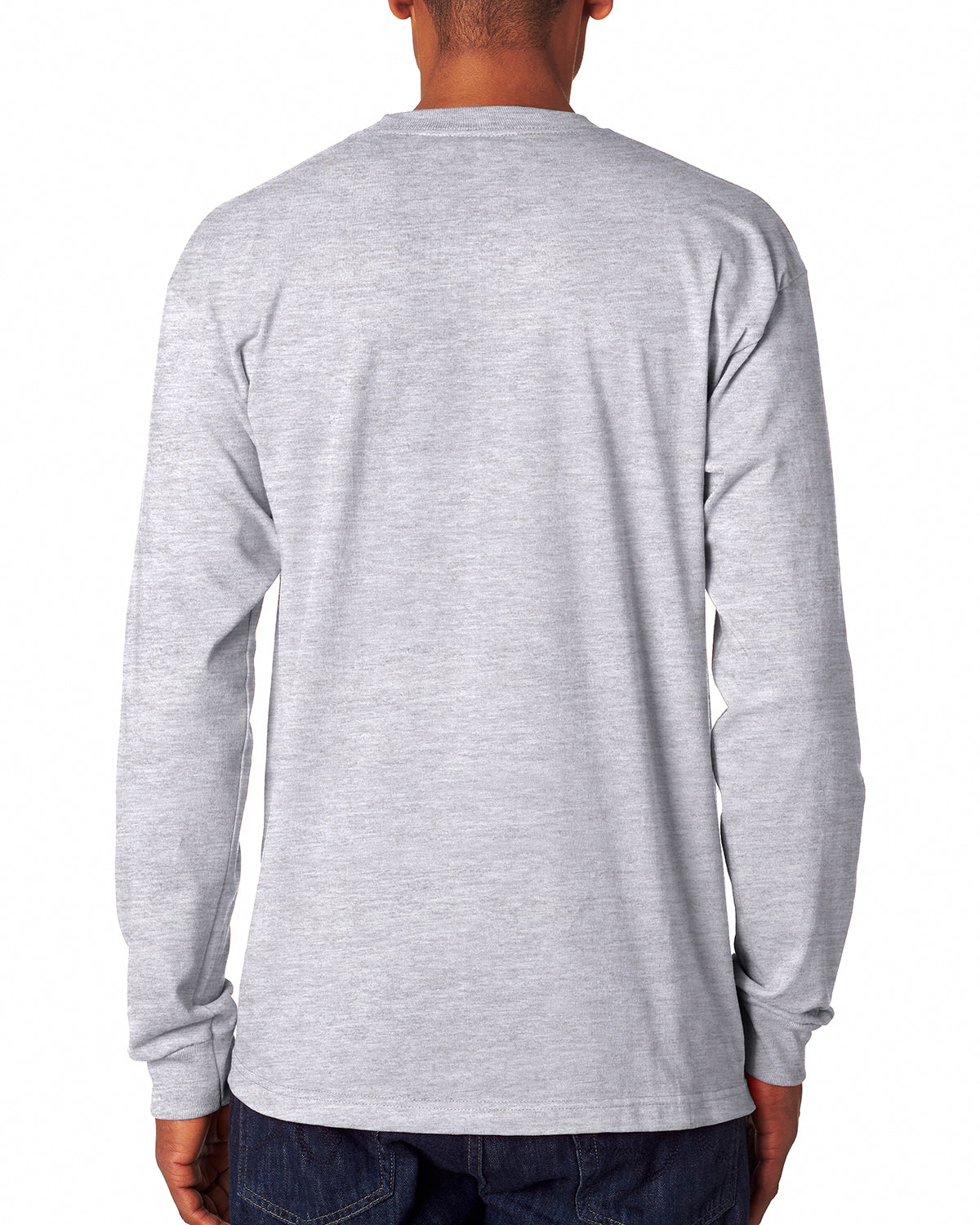 Unisex 100% Cotton Long Sleeve T-Shirt - Ash