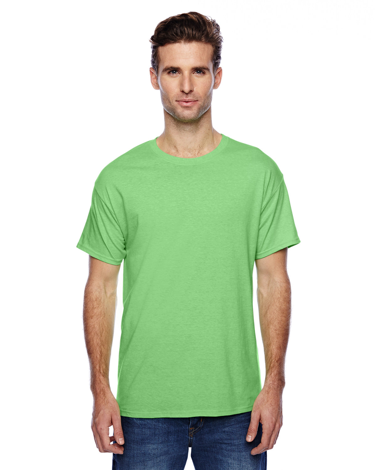 Unisex CVC X-Temp® Performance T-Shirt - Neon Lime Heather