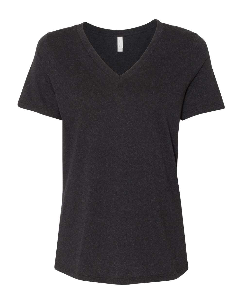 Women's Relaxed Jersey V-Neck T-Shirt - Heather Black