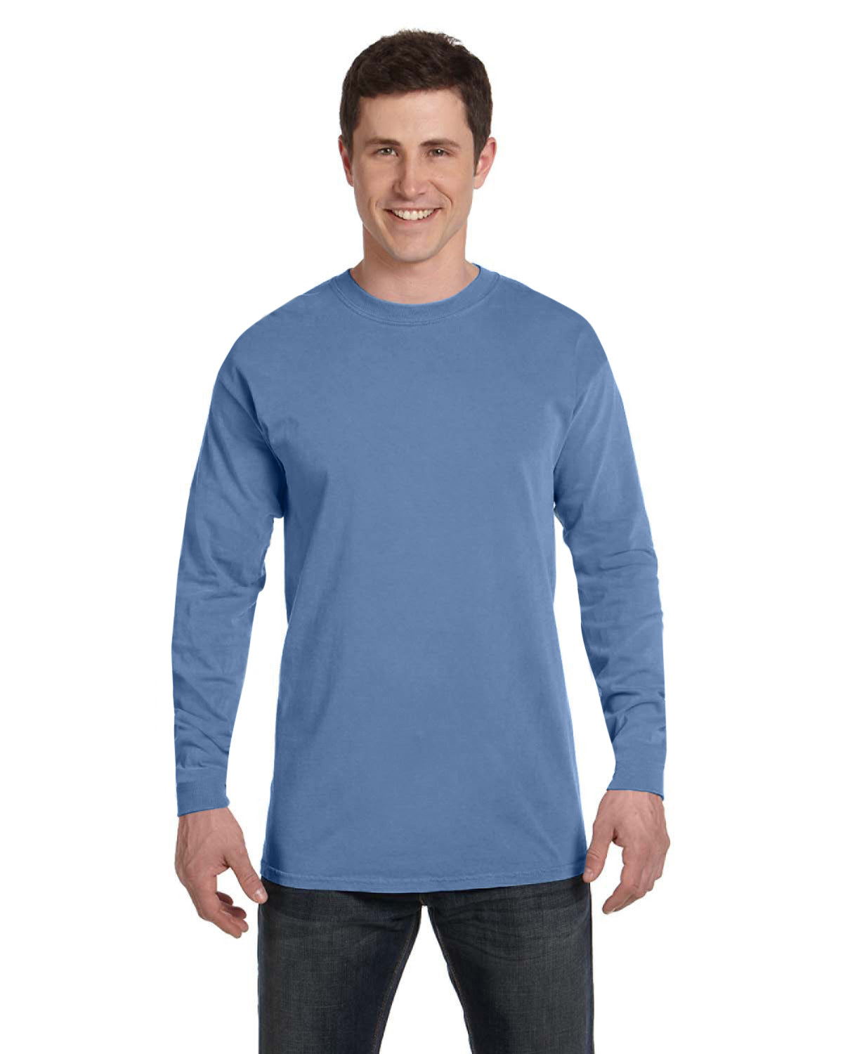 Unisex Heavyweight RS Long-Sleeve T-Shirt - Washed Denim