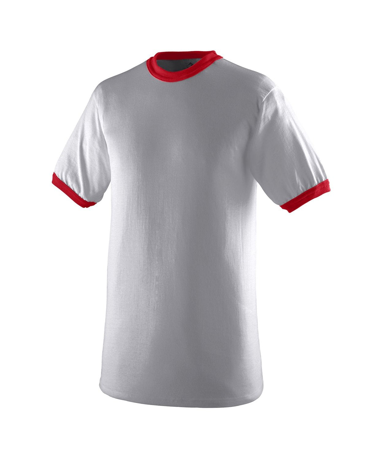 50/50 Ringer T-Shirt - Athletic Heather / Red