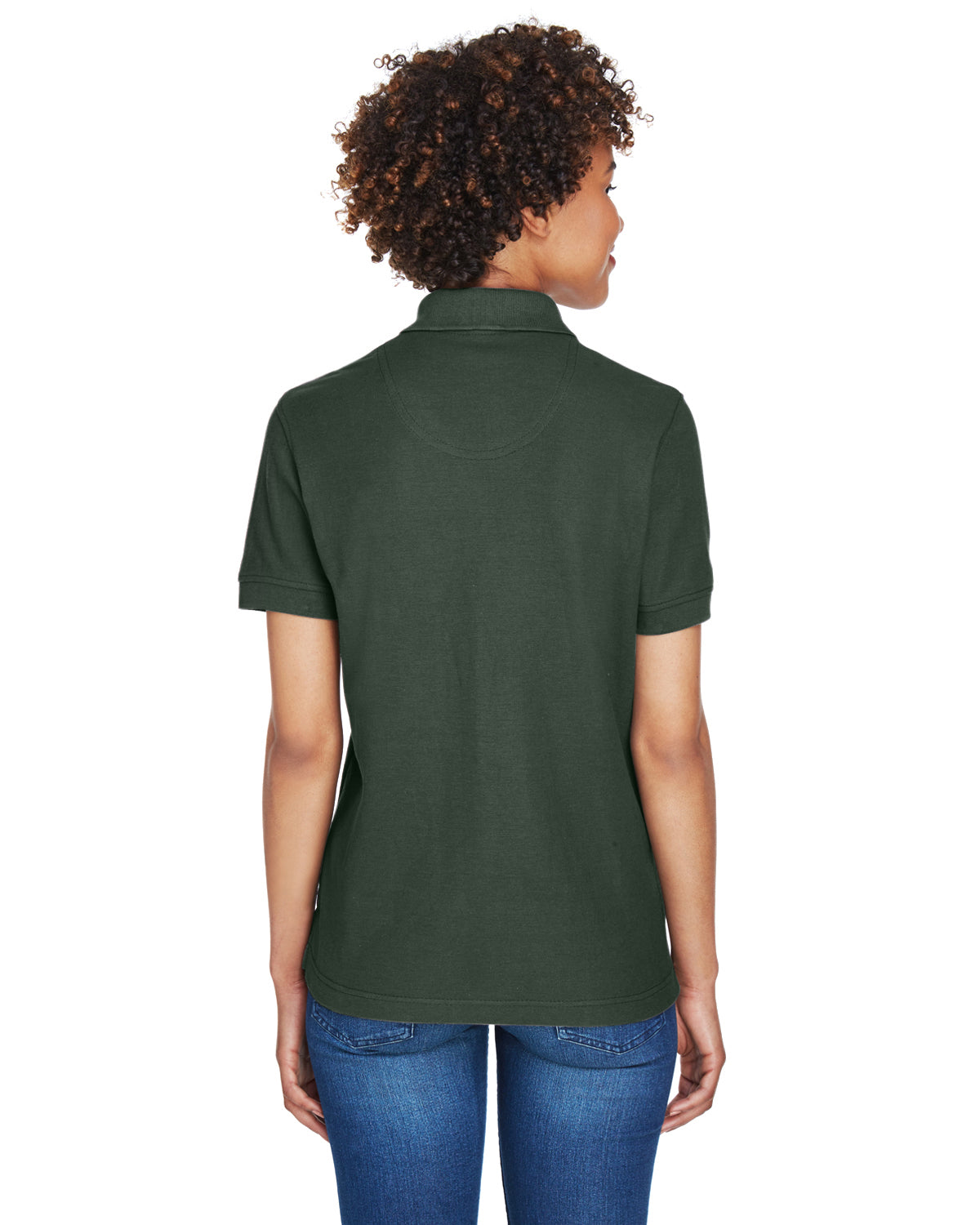 Women's Whisper Piqué Polo - Forest Green