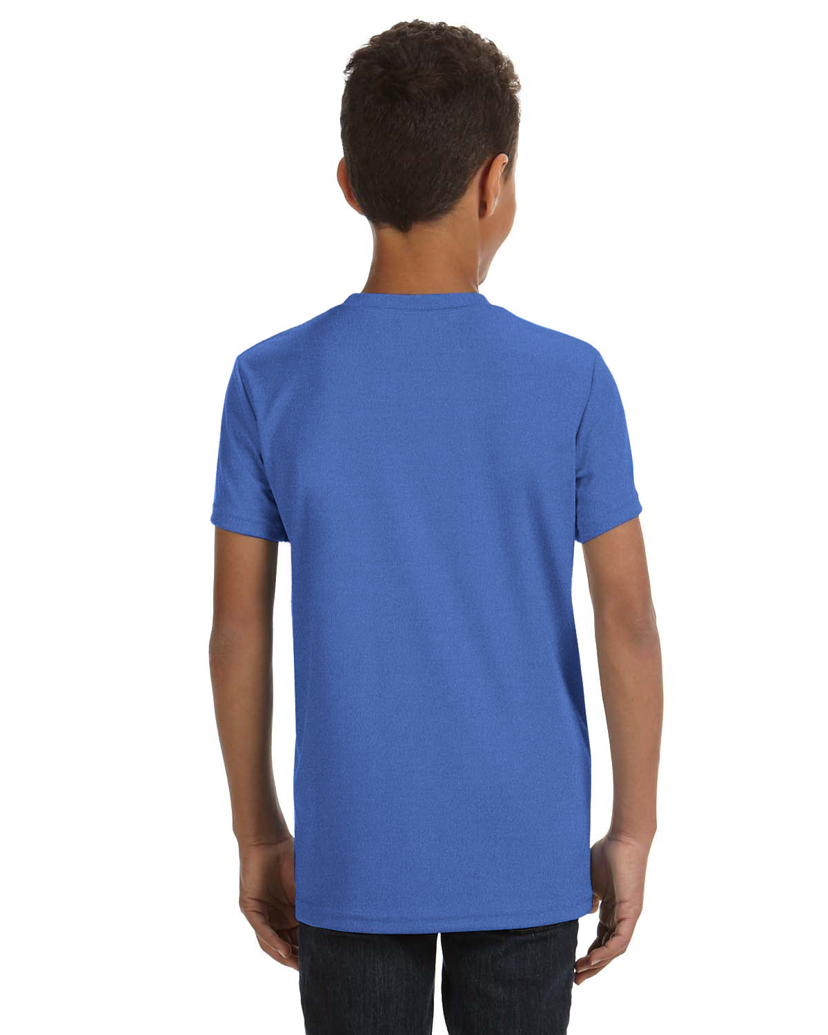 Youth Performance Short-Sleeve T-Shirt - Heather Royal