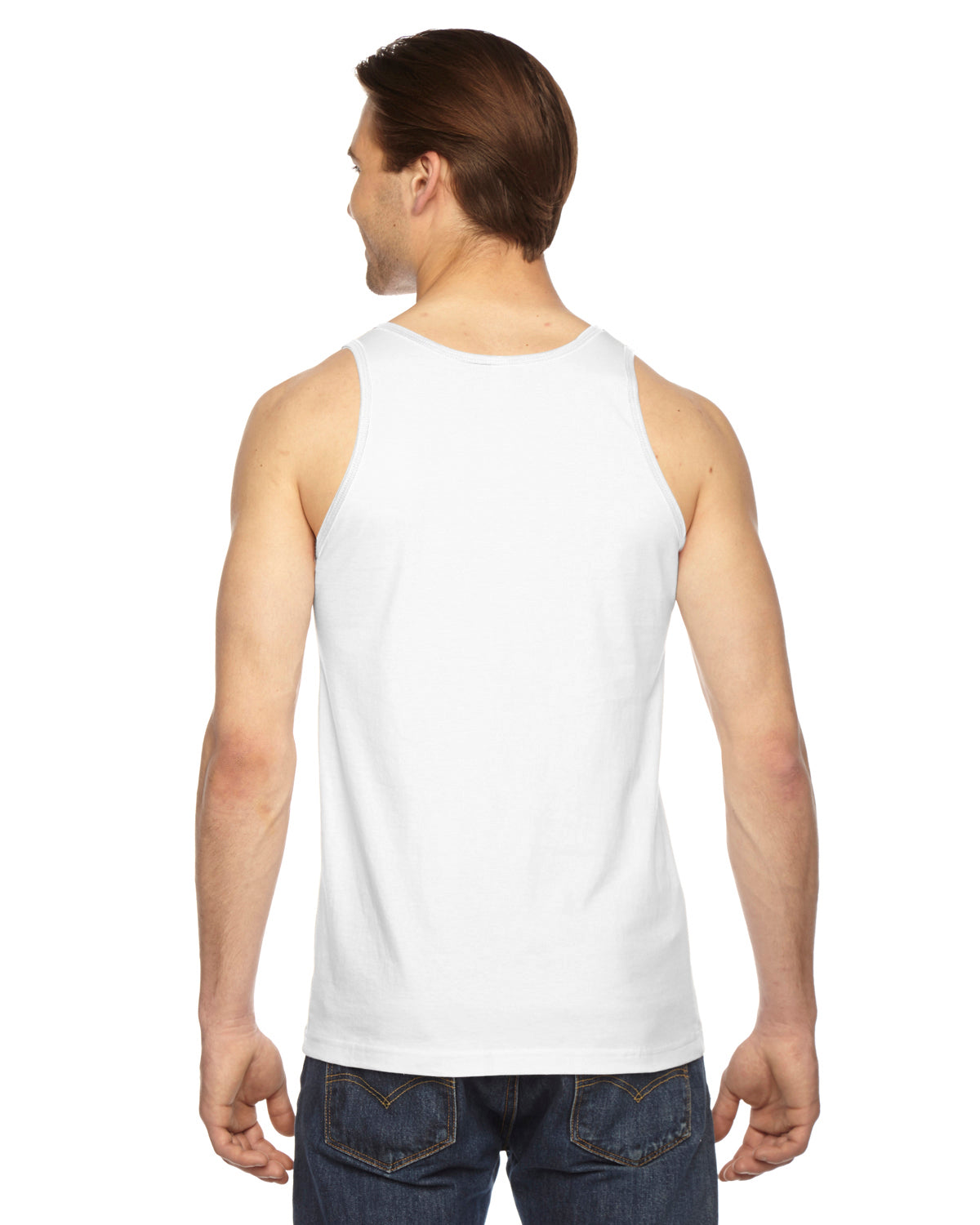 Unisex Fine Jersey Tank - White