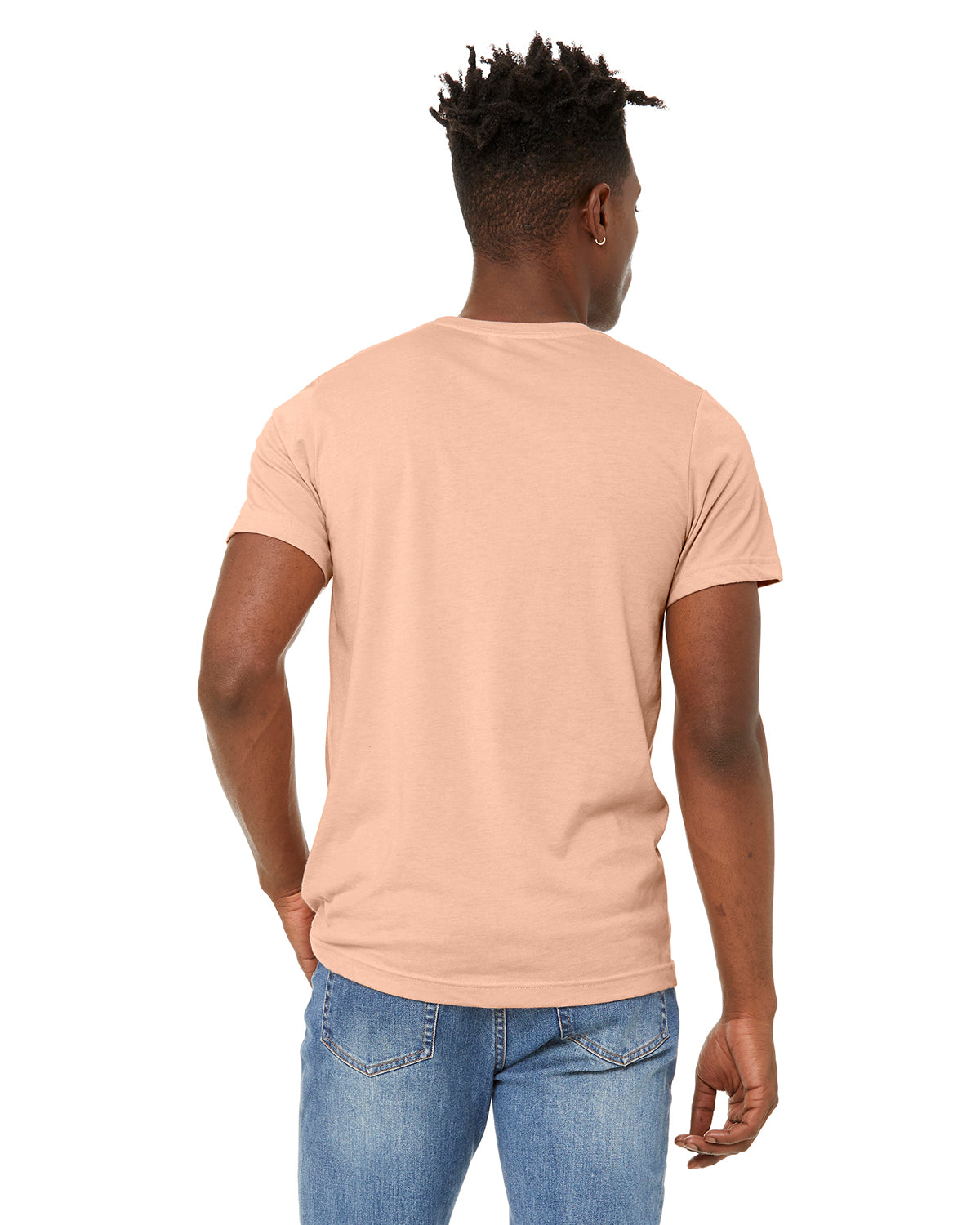 Unisex Sueded T-Shirt - Heather Peach