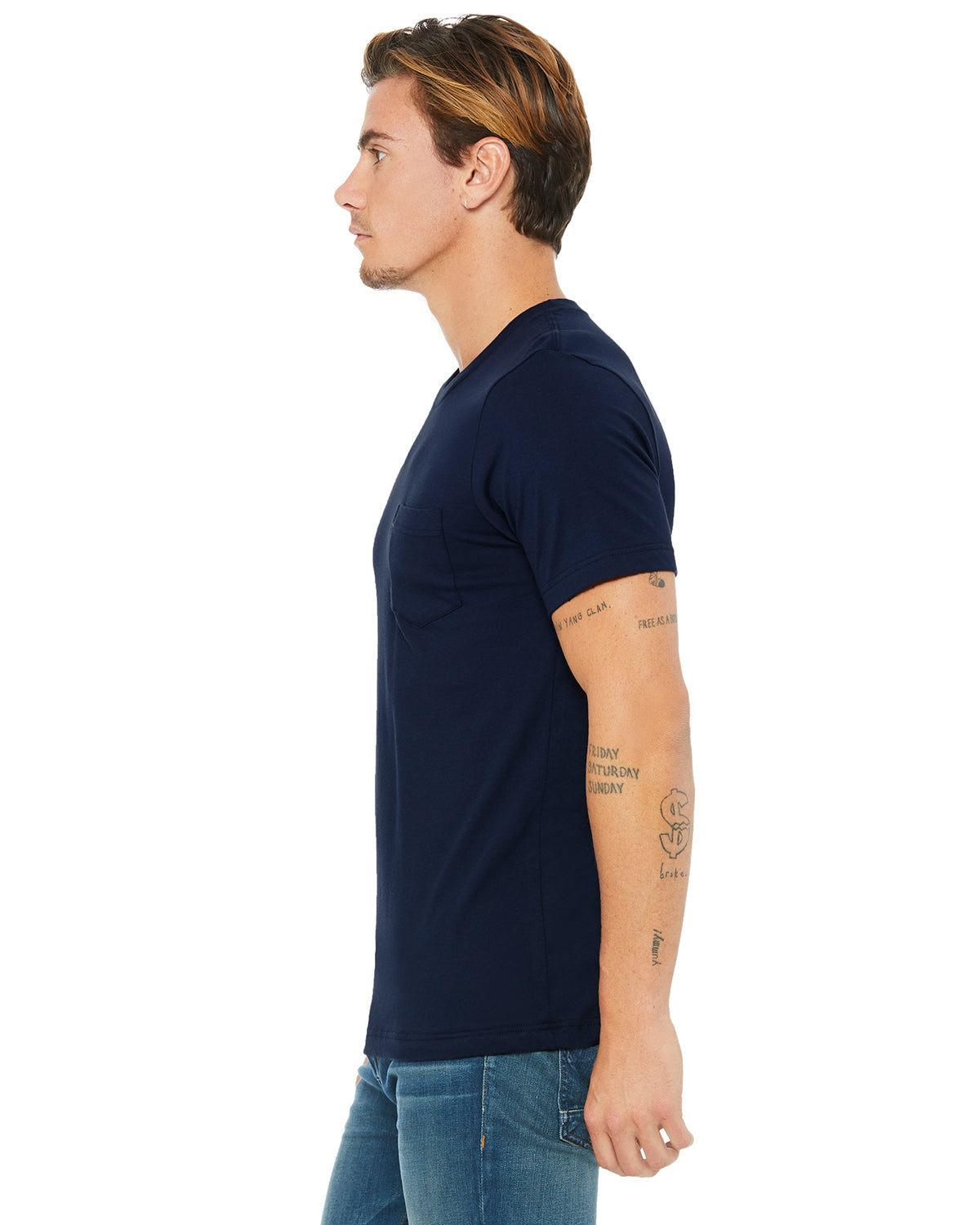 Men's Jersey Short-Sleeve Pocket T-Shirt - Navy