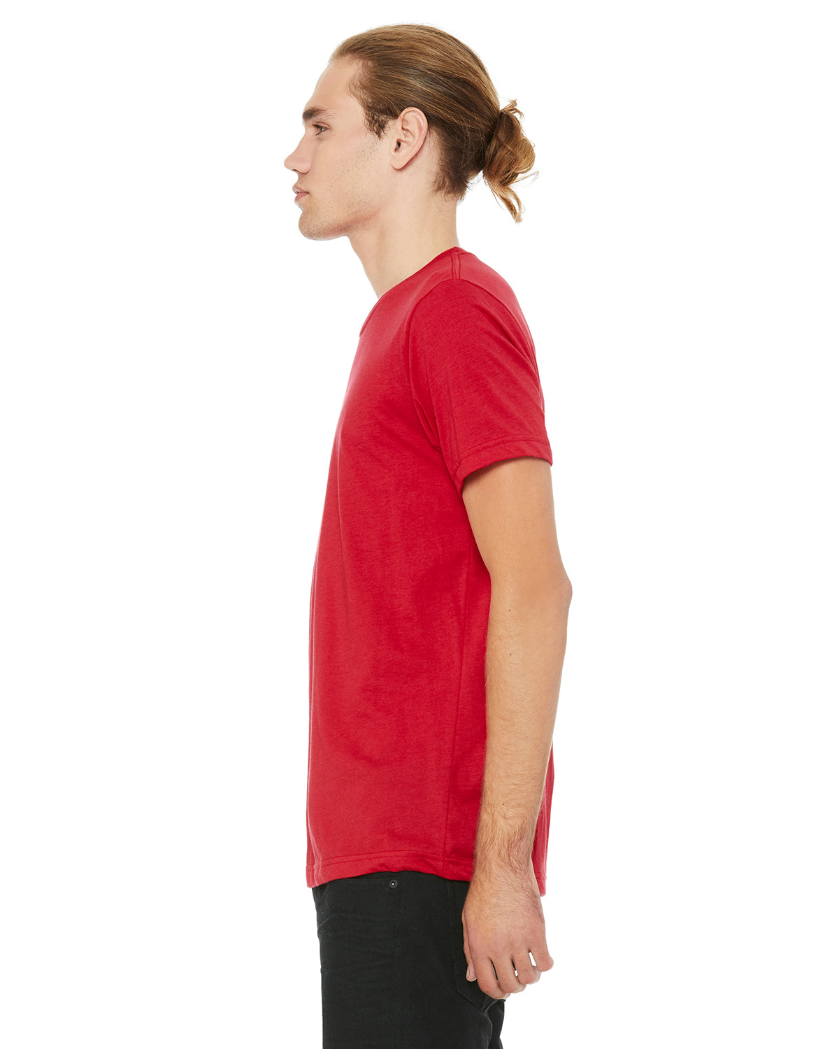 Unisex Poly-Cotton Short-Sleeve T-Shirt - Red