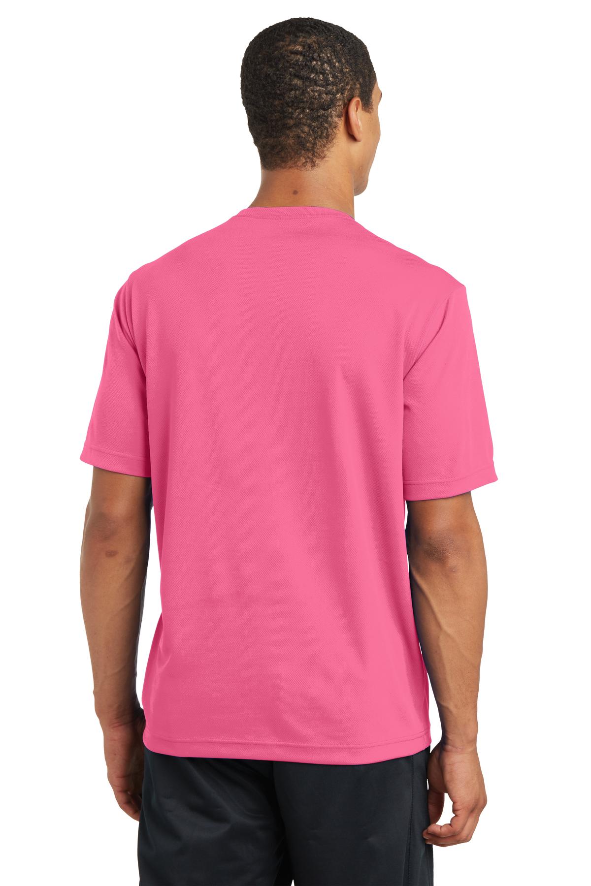 Unisex PosiCharge RacerMesh Tee - Bright Pink