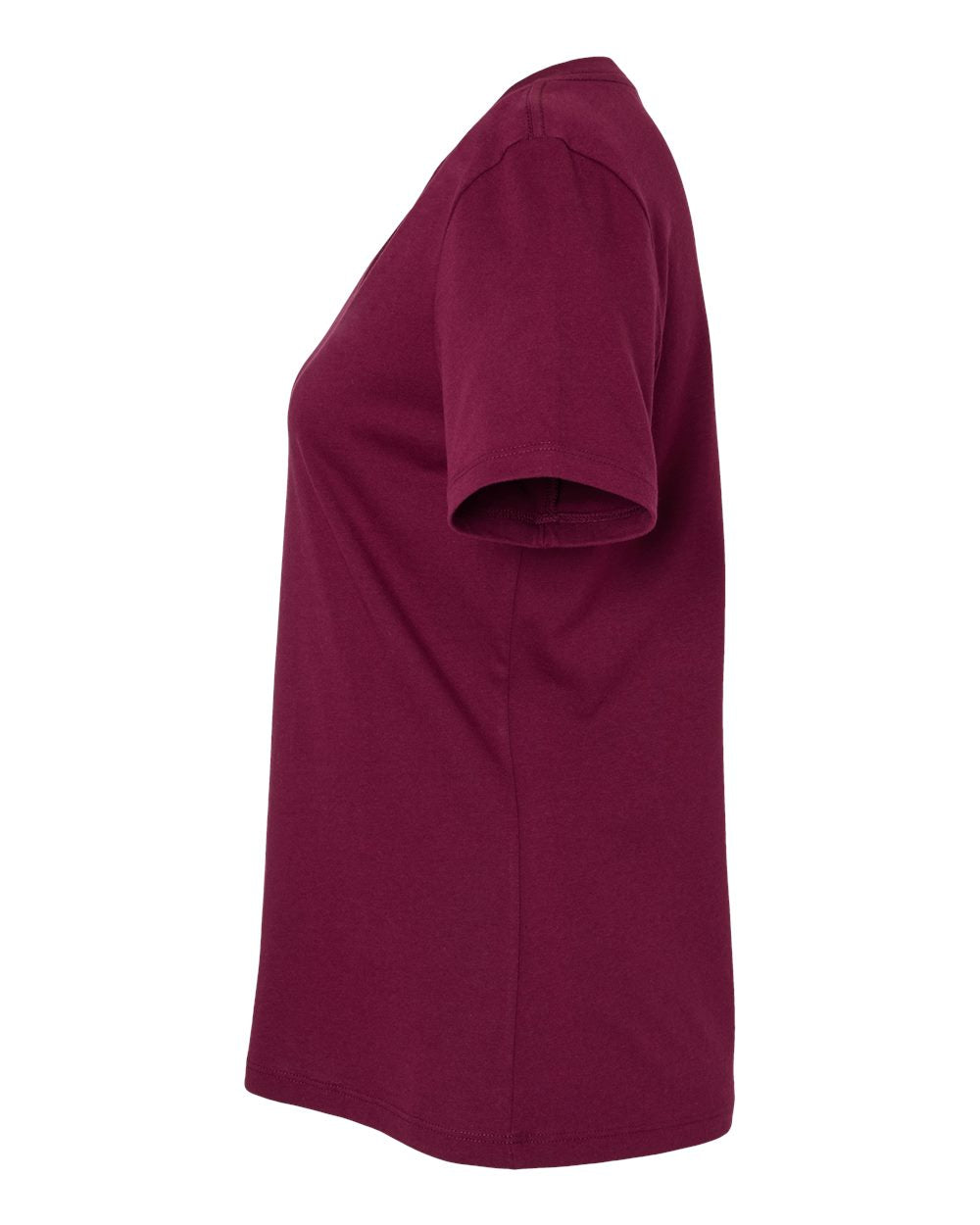 Women's Relaxed Jersey V-Neck T-Shirt - Maroon