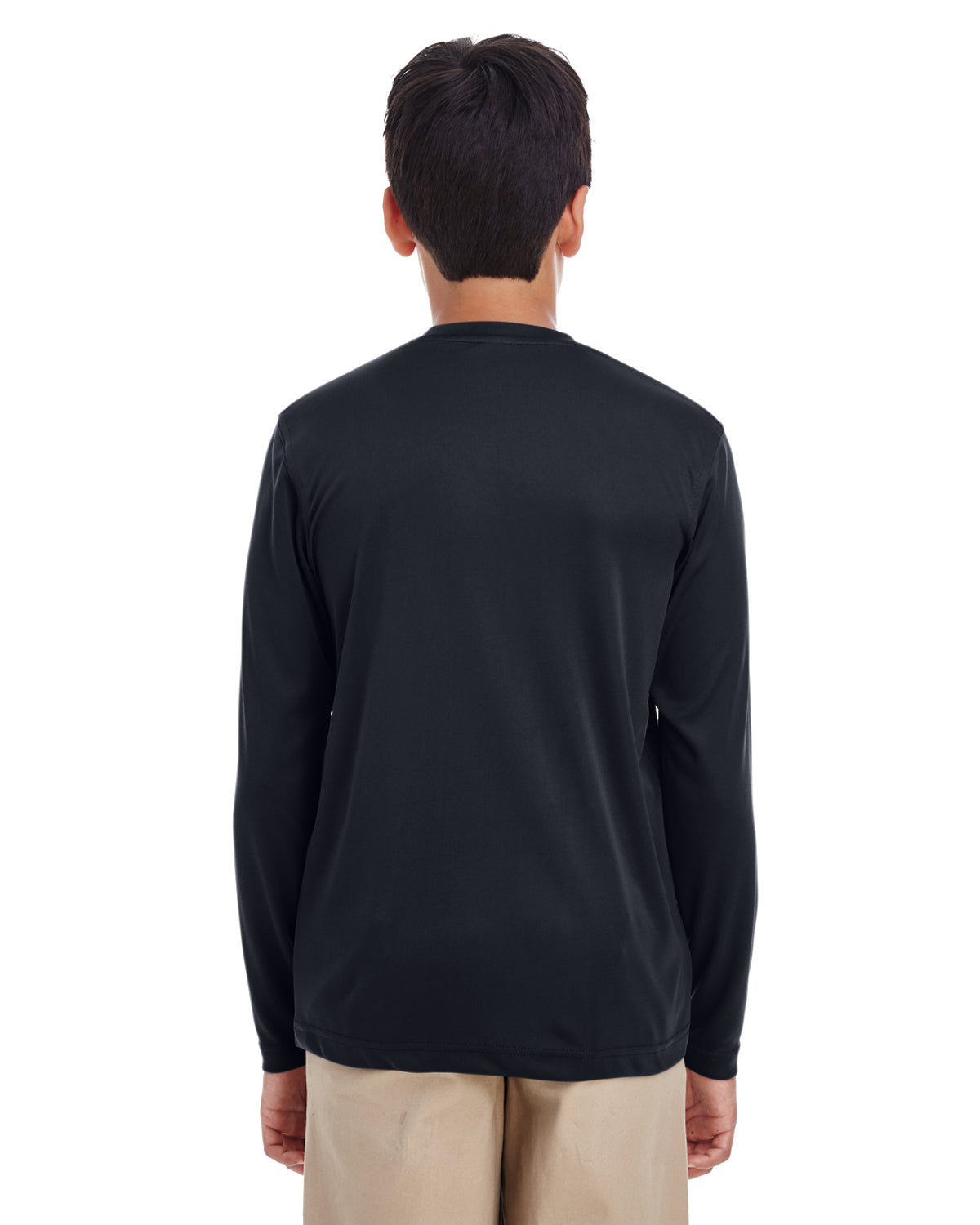 Youth Cool & Dry Performance Long-Sleeve Top - Black