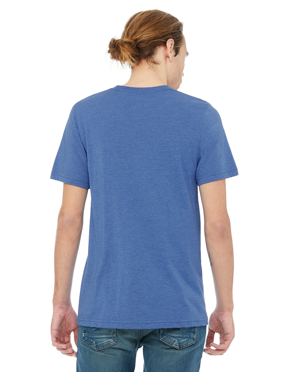 Men's Jersey Short-Sleeve Pocket T-Shirt - Heather True Royal / Navy