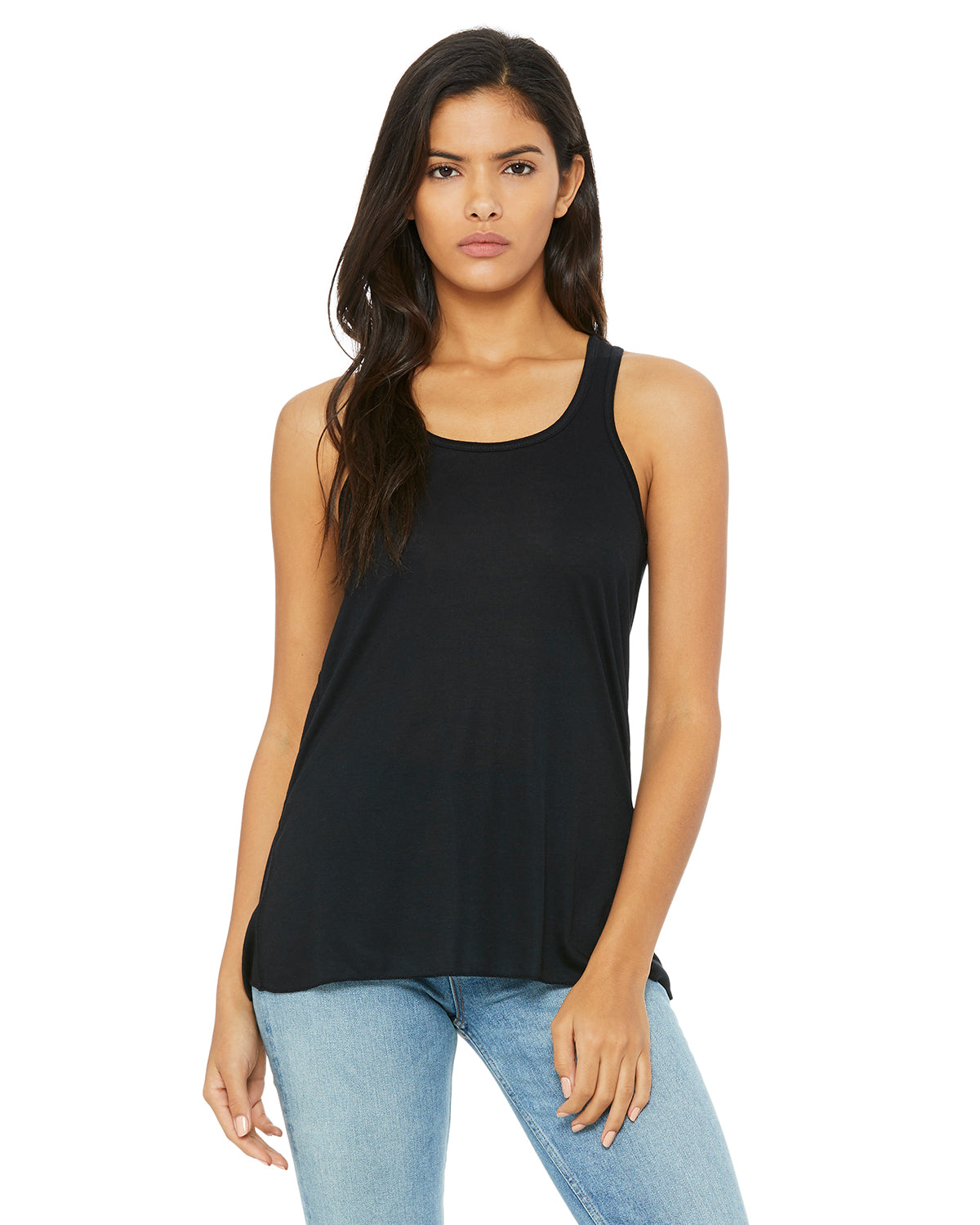 Women's Flowy Racerback Tank - Black