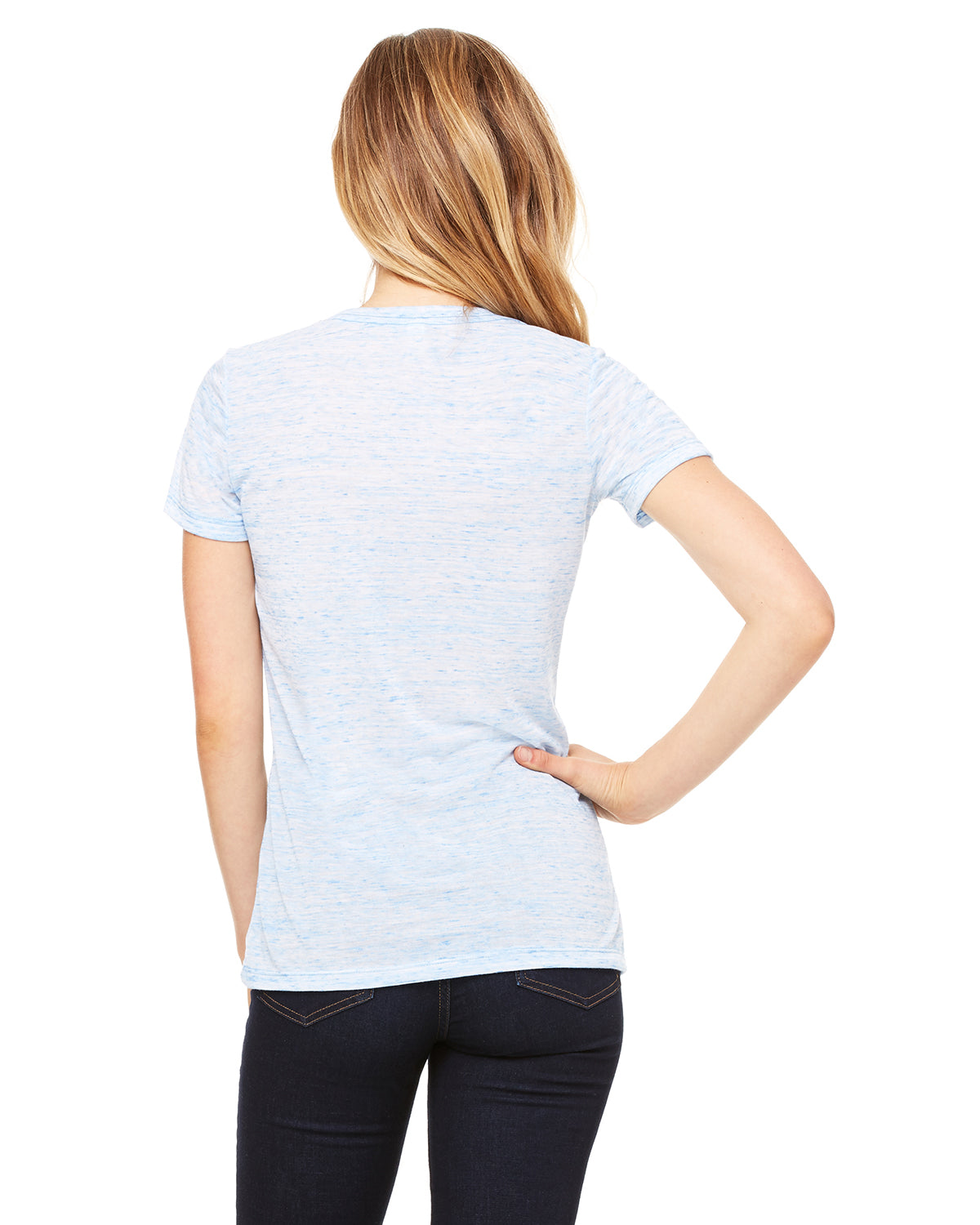 Women's Cotton/Polyester Tee - Blue Marble