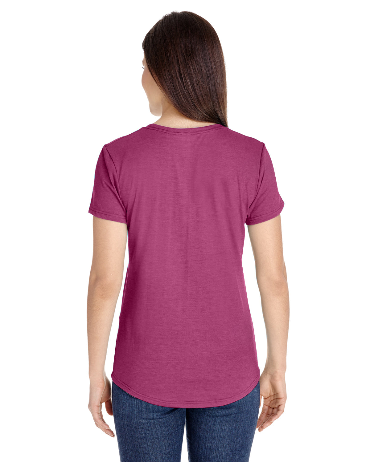 Women's Triblend T-Shirt - Heather Raspberry