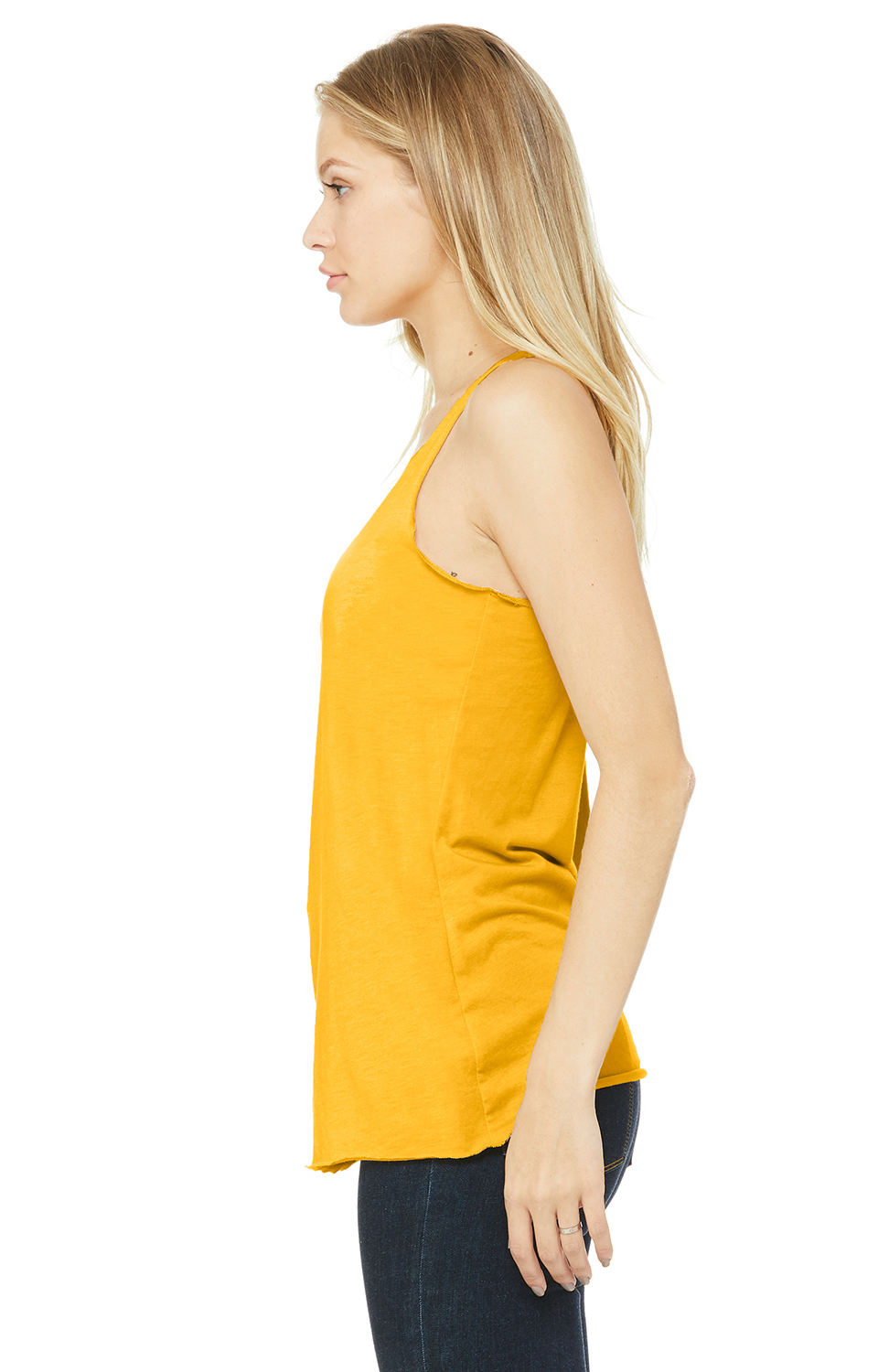 Women's Triblend Racerback Tank - Yellow Gold Triblend