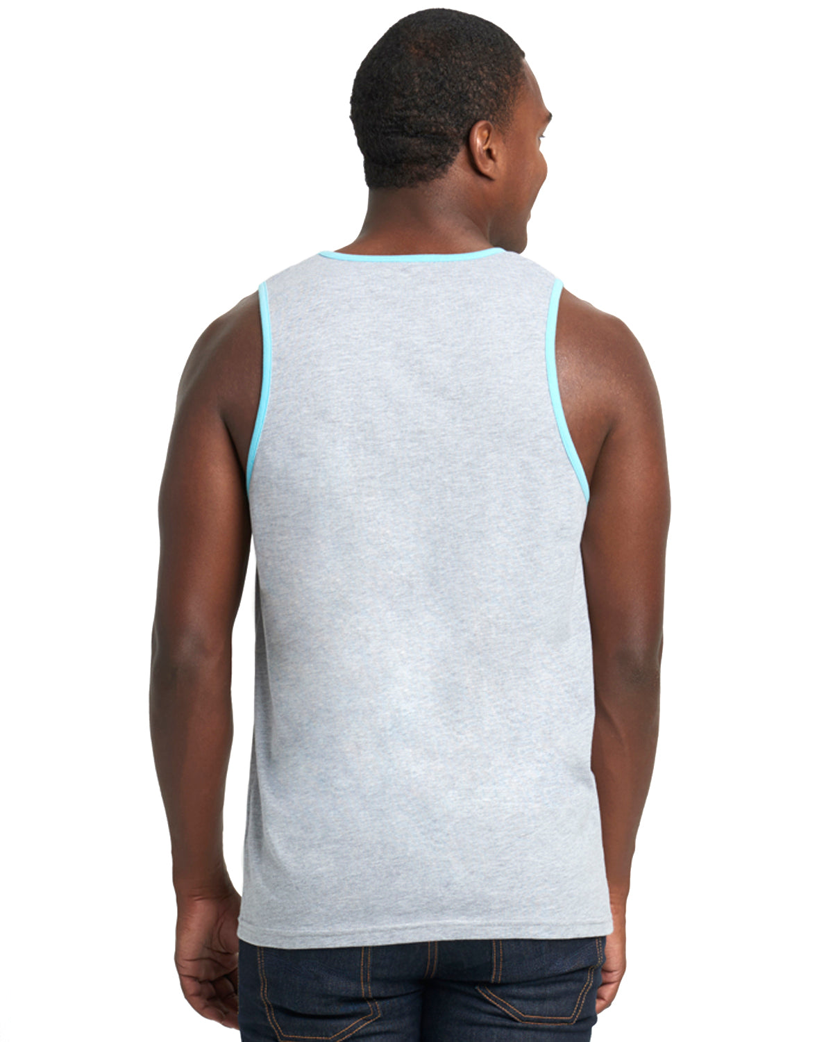 Men's Cotton Tank - Heather Gray / Cancun