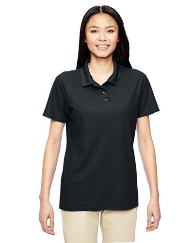 Women's Performance® Double Piqué Polo - Black