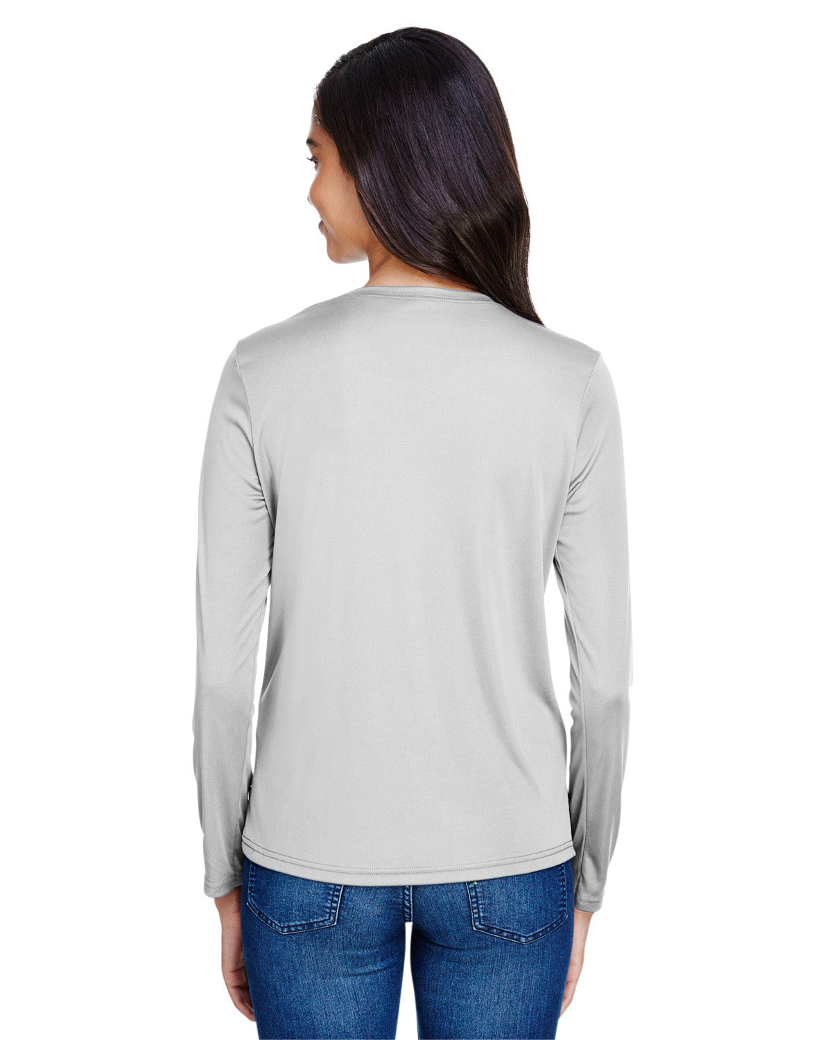Women's Long Sleeve Cooling Performance Crew Shirt - Silver