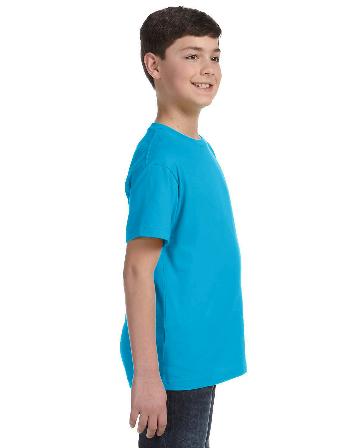 Youth Fine Jersey T-Shirt - Turquoise