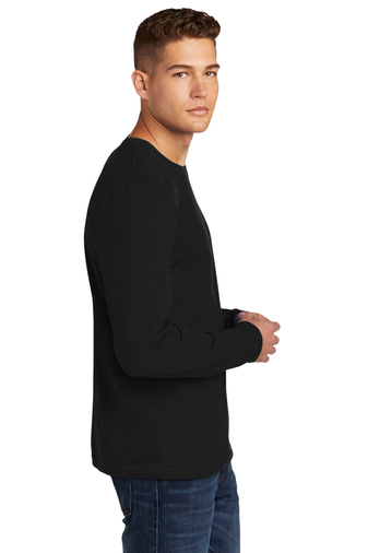 Men's Cotton Long-Sleeve Crew - Black
