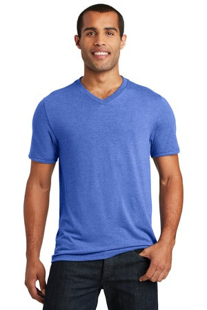 Unisex Perfect Tri V-Neck Tee - Royal Frost