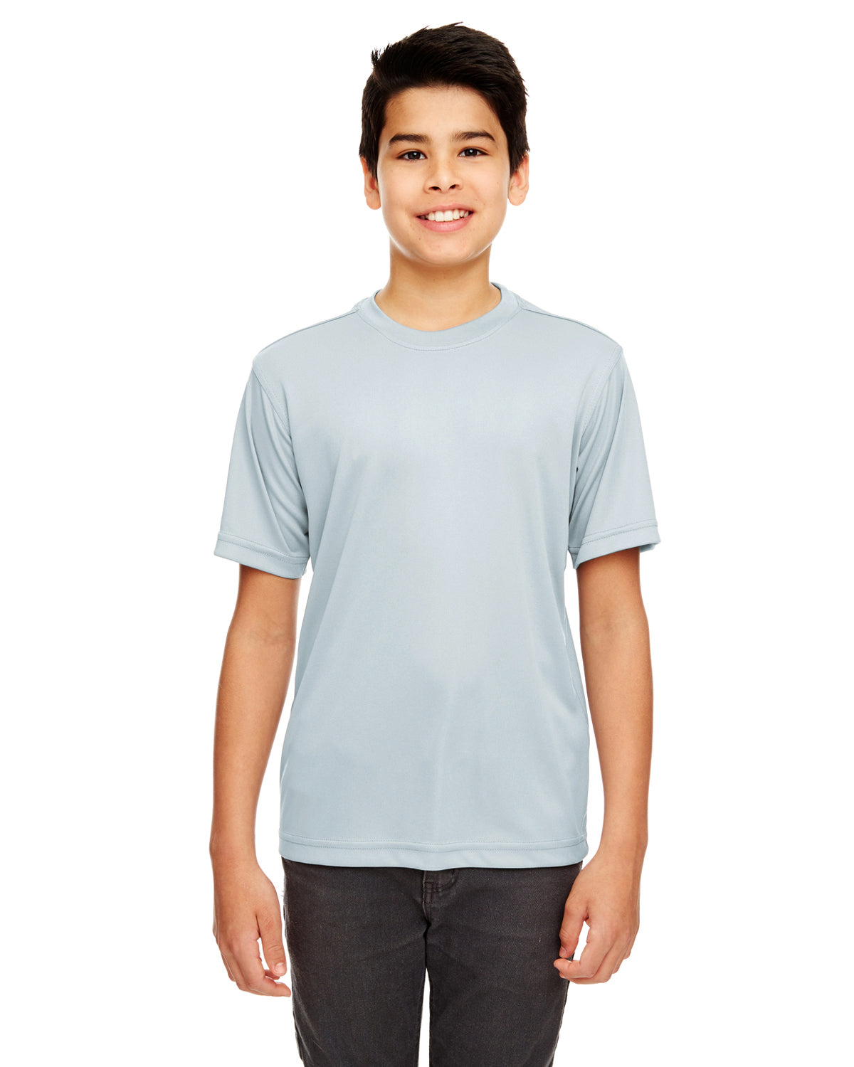 Youth Cool & Dry Basic Performance T-Shirt - Gray