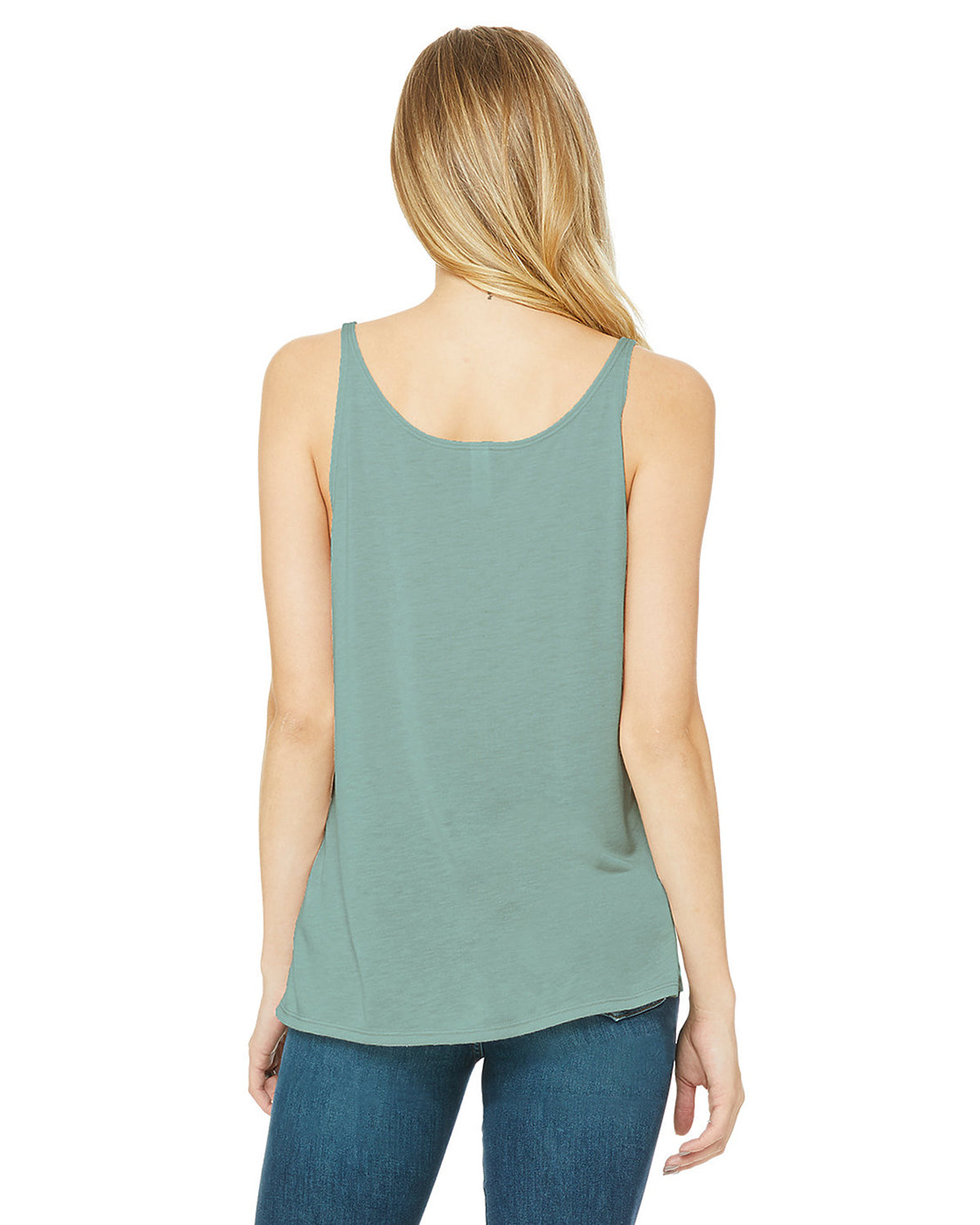 Women's Slouchy Tank - Dusty Blue