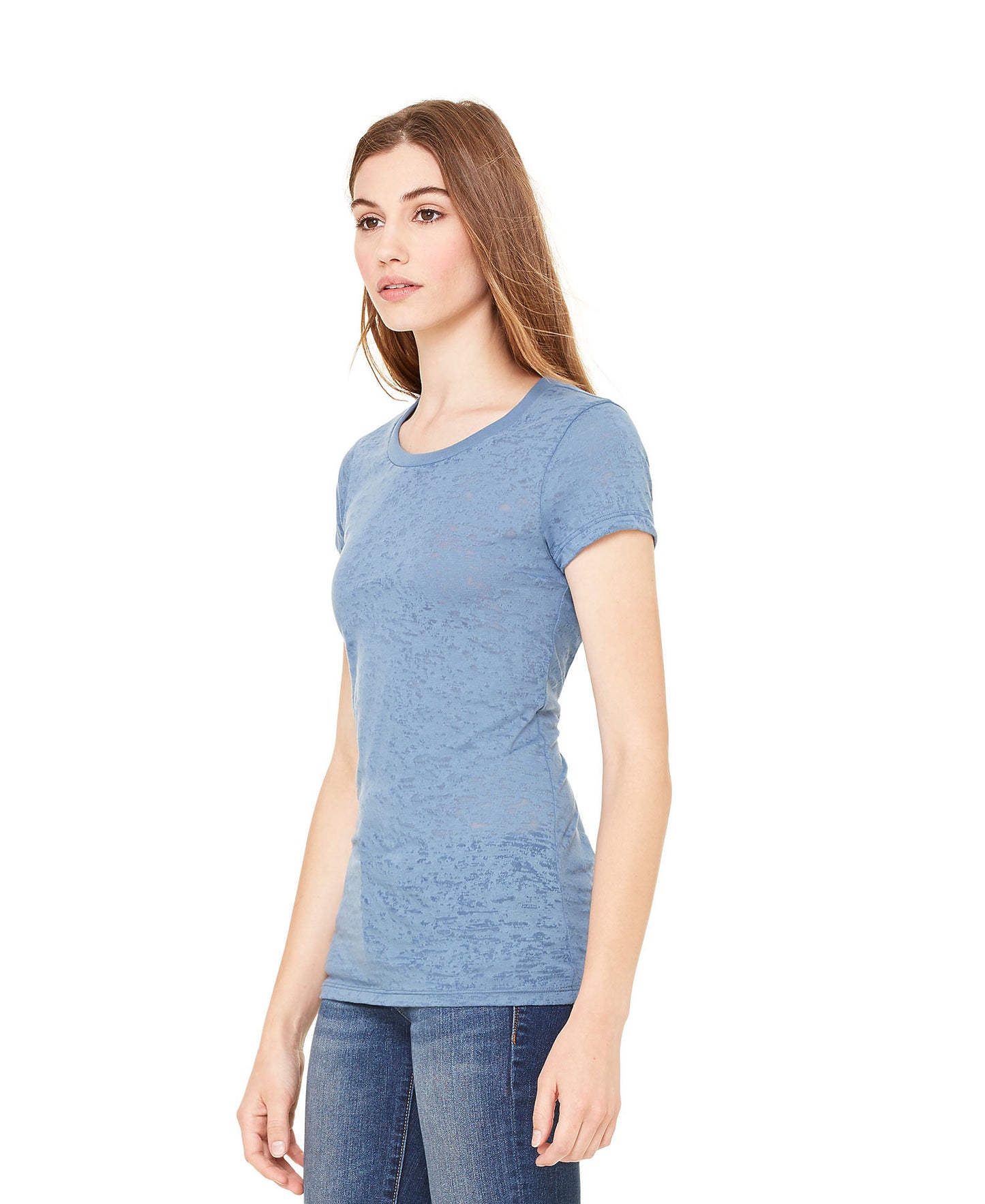 Women's Burnout Tee - Steel Blue