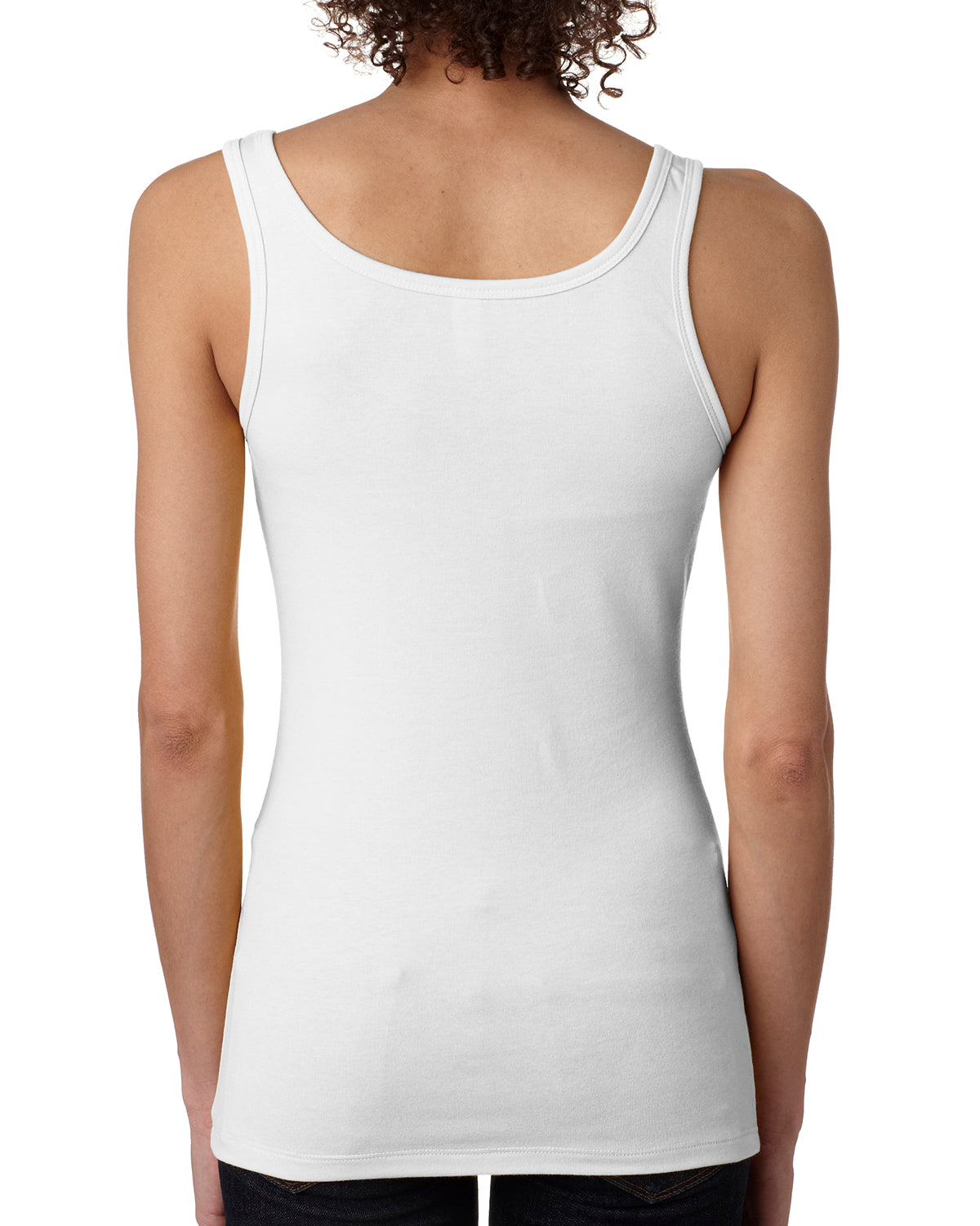 Women's Spandex Jersey Tank - White