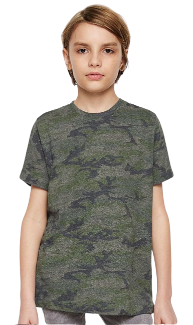 Youth Fine Jersey T-Shirt - Vintage Camo