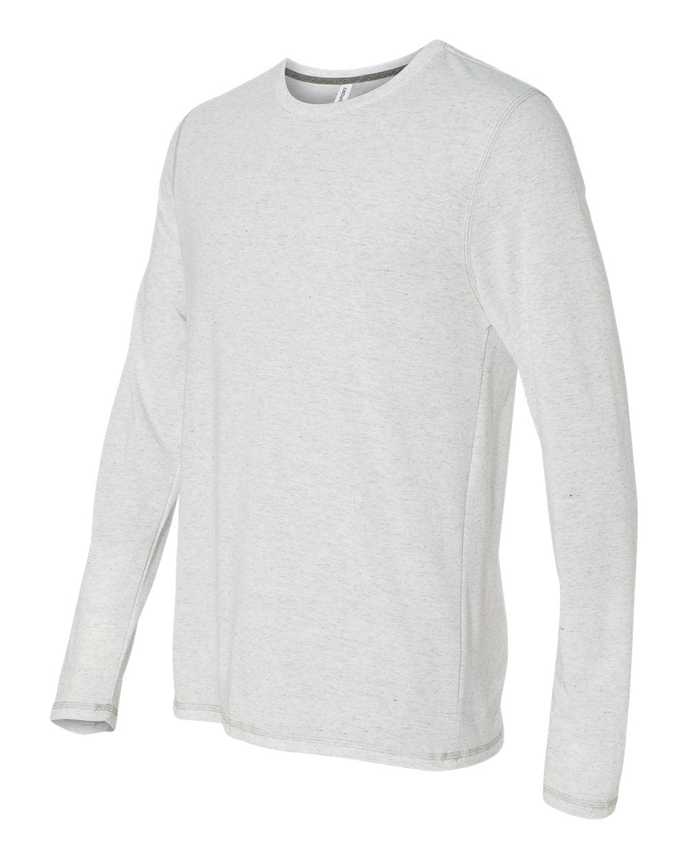 Long Sleeve Triblend T-Shirt - White Heather Triblend