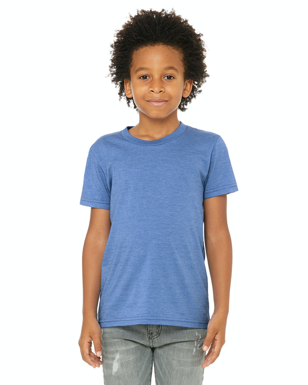 Youth Jersey T-Shirt - Heather Columbia Blue