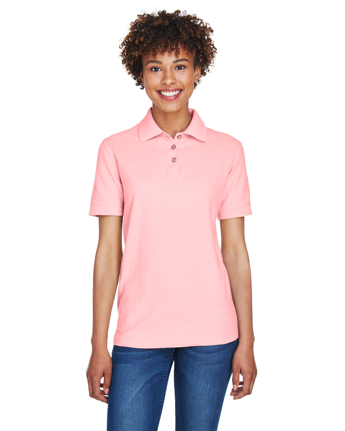 Women's Whisper Piqué Polo - Pink