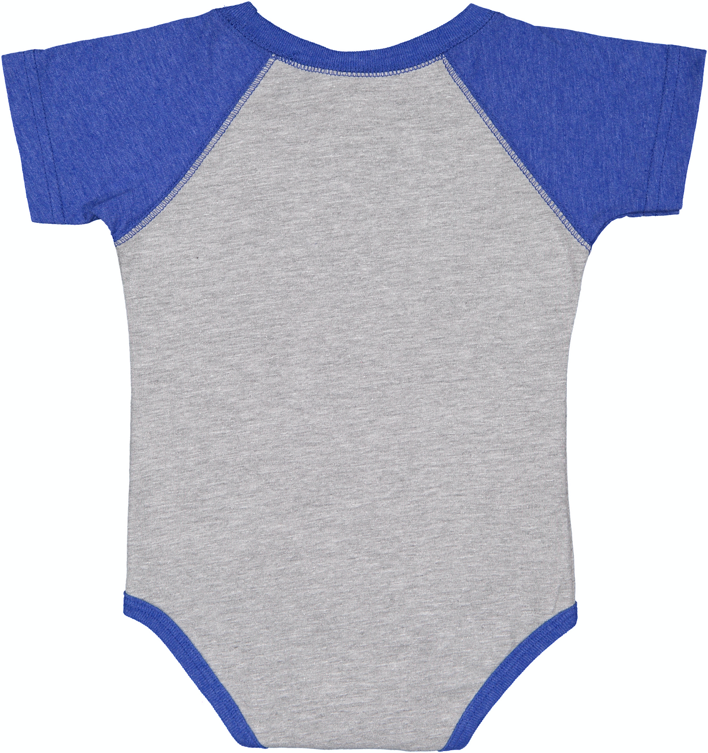 Infant Baseball Bodysuit - Vintage Heather / Vintage Royal
