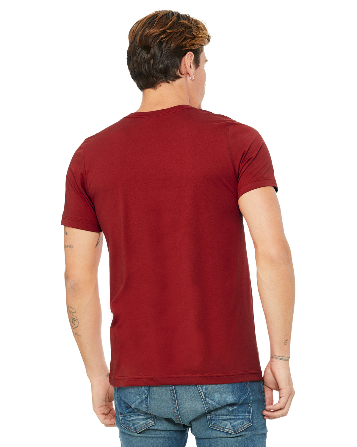 Unisex Jersey Short-Sleeve V-Neck T-Shirt - Canvas Red