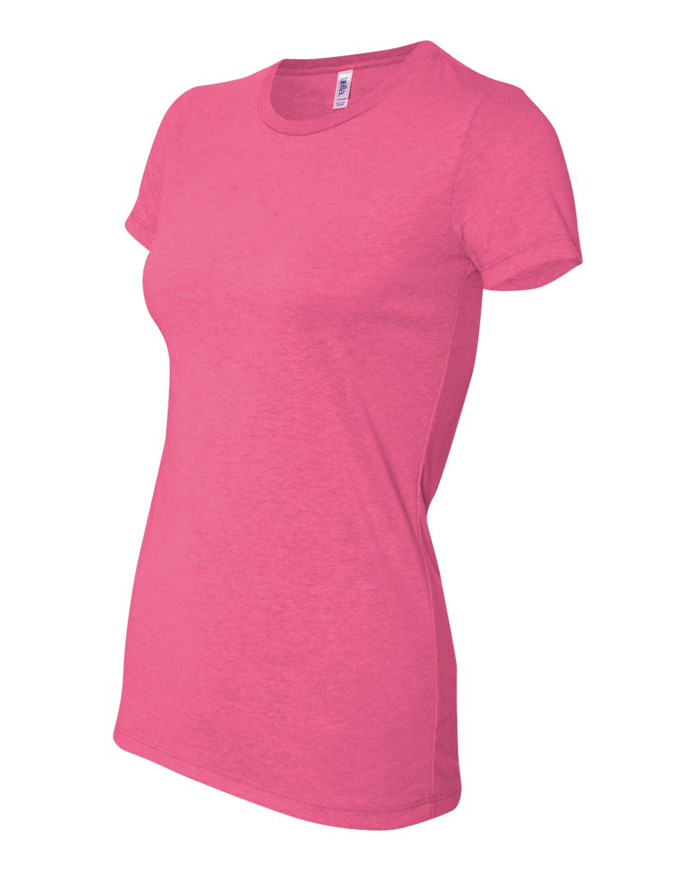 Women's Cotton/Polyester Tee - Neon Pink