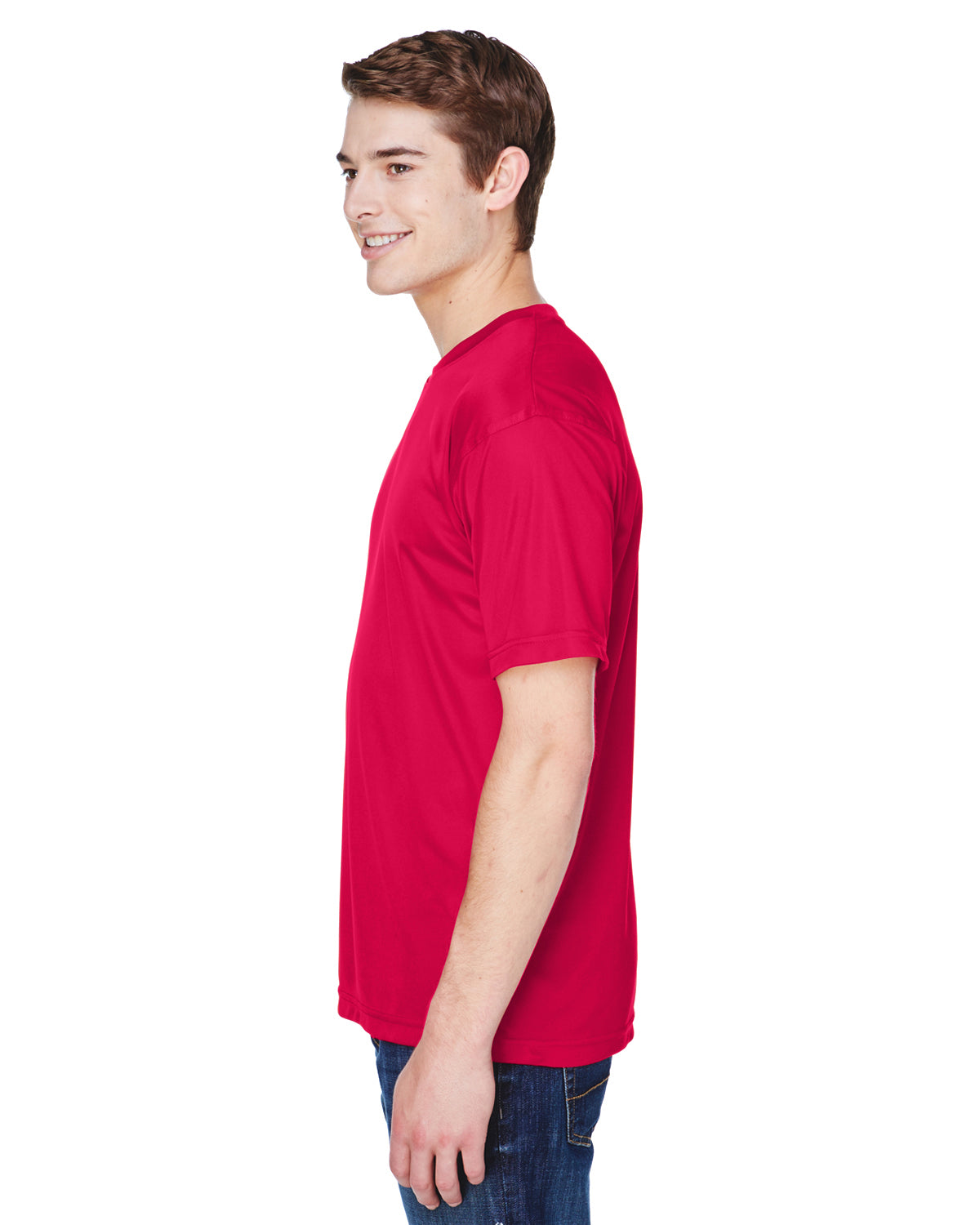Men's Cool & Dry Basic Performance T-Shirt - Red