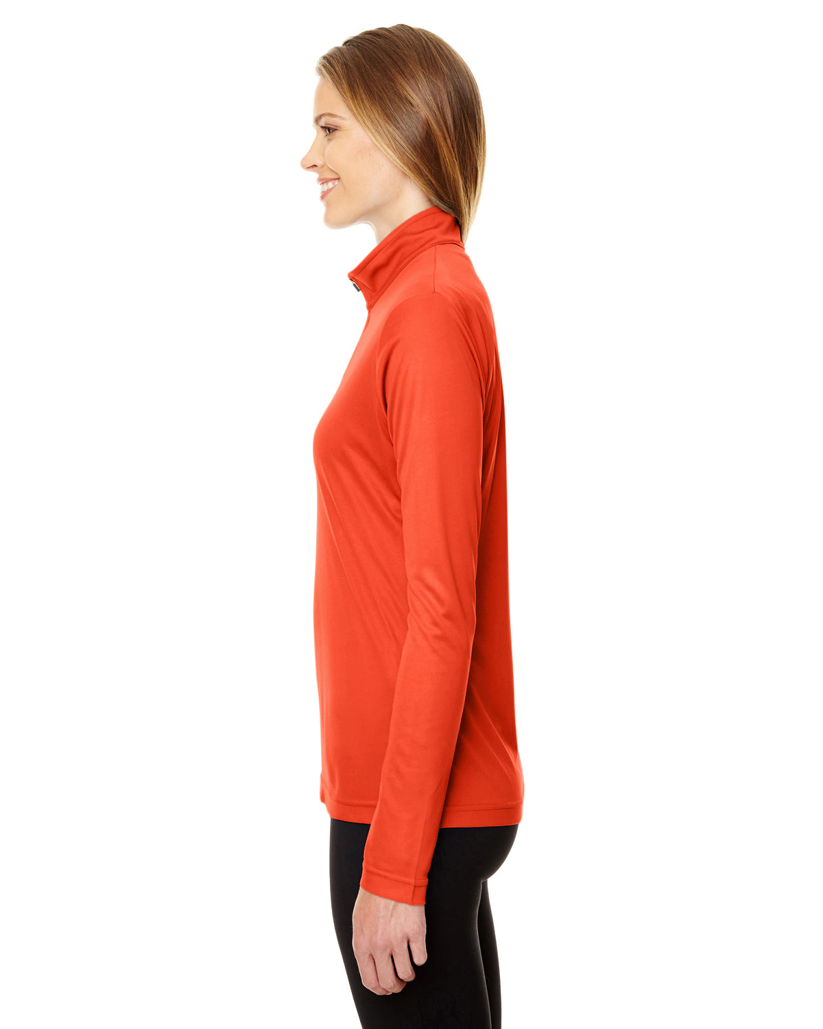 Women's Zone Performance Quarter-Zip - Sport Orange