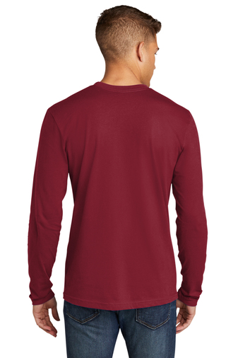 Men's Cotton Long-Sleeve Crew - Cardinal