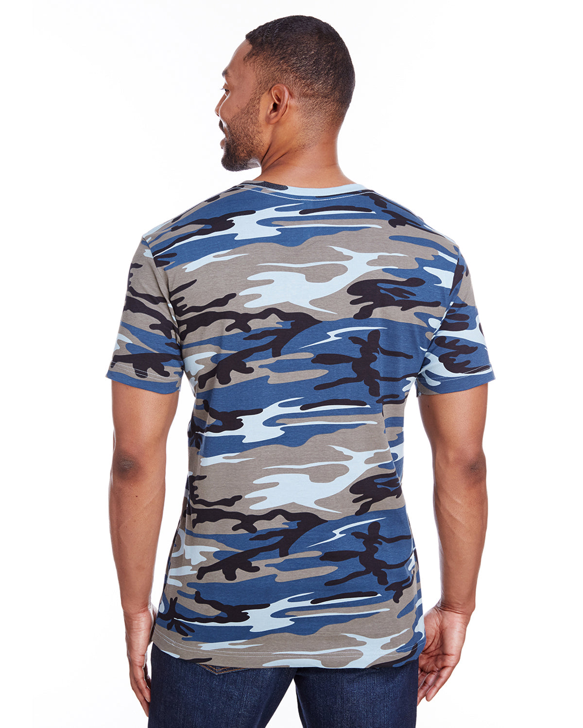 Camo T-Shirt - Blue Woodland