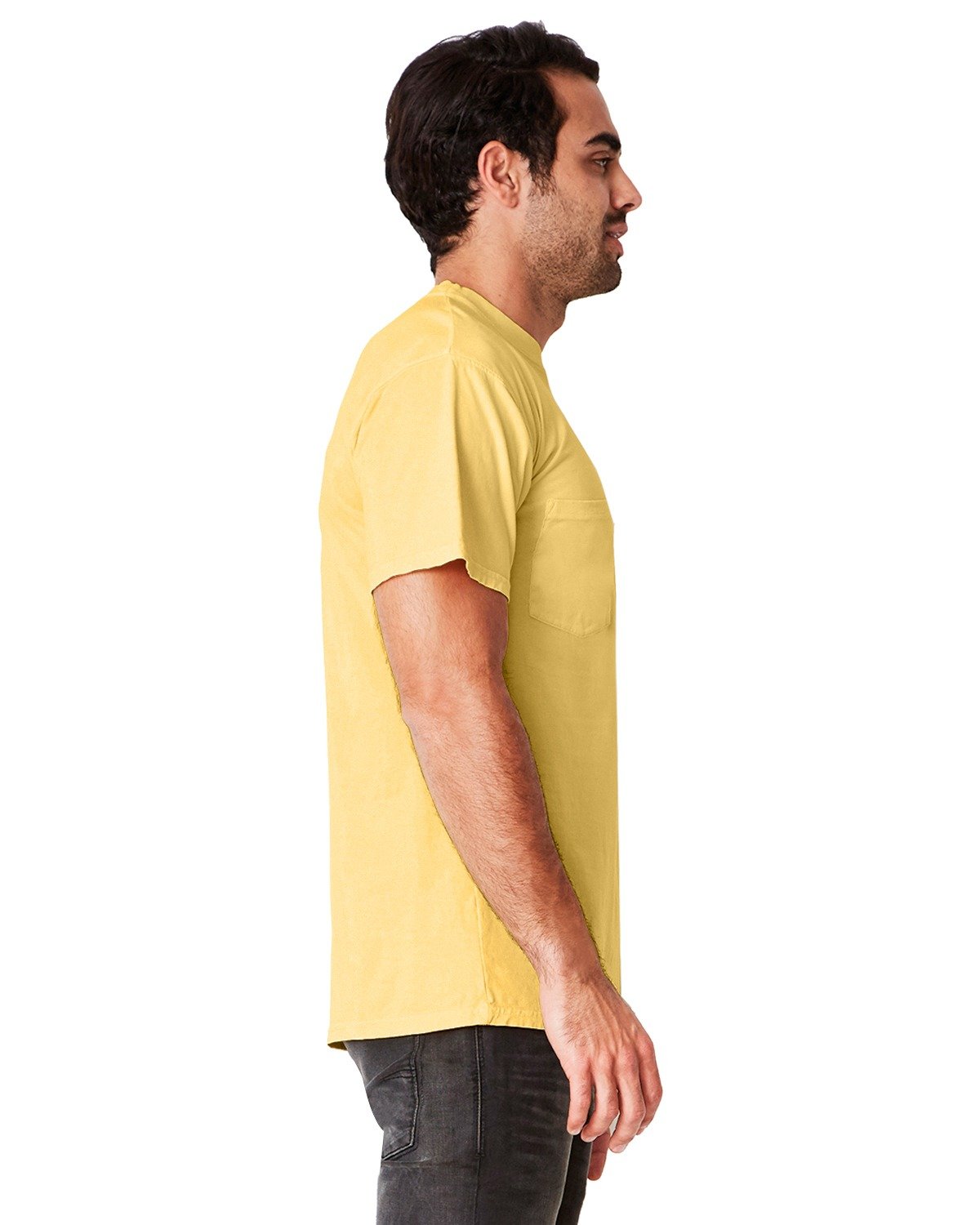 Unisex Inspired Dye Crew with Pocket - Blonde