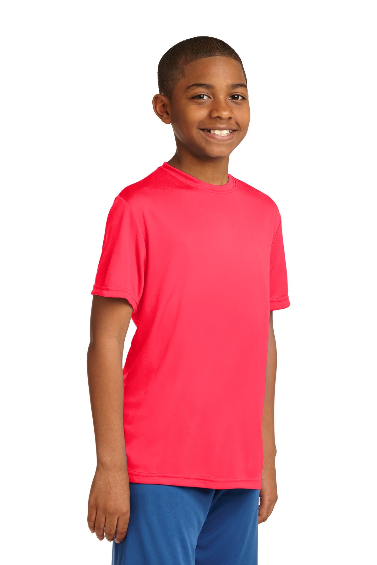 Youth PosiCharge Competitor Tee - Hot Coral