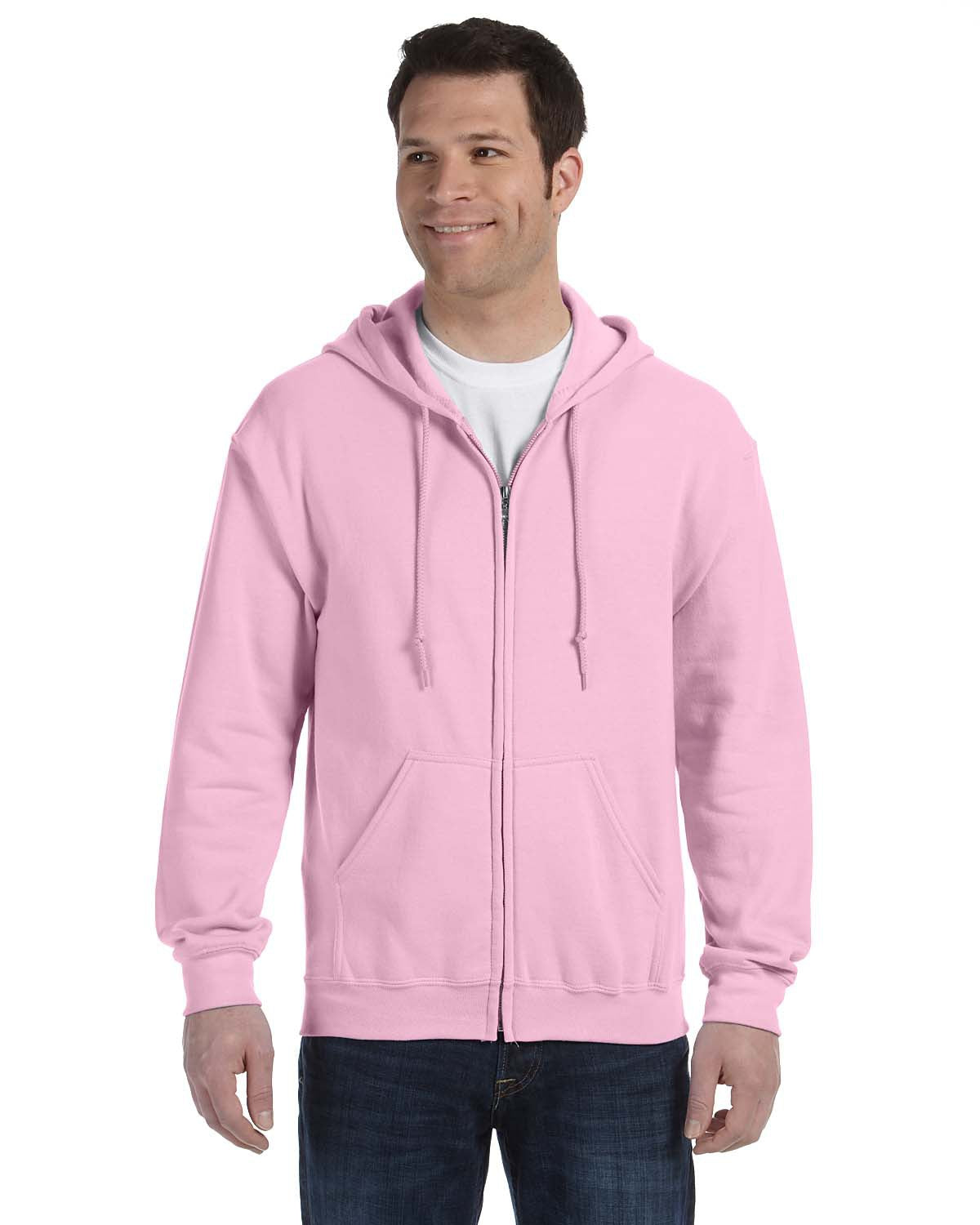 Unisex Heavy Blend™ 50/50 Full-Zip Hoodie - Light Pink