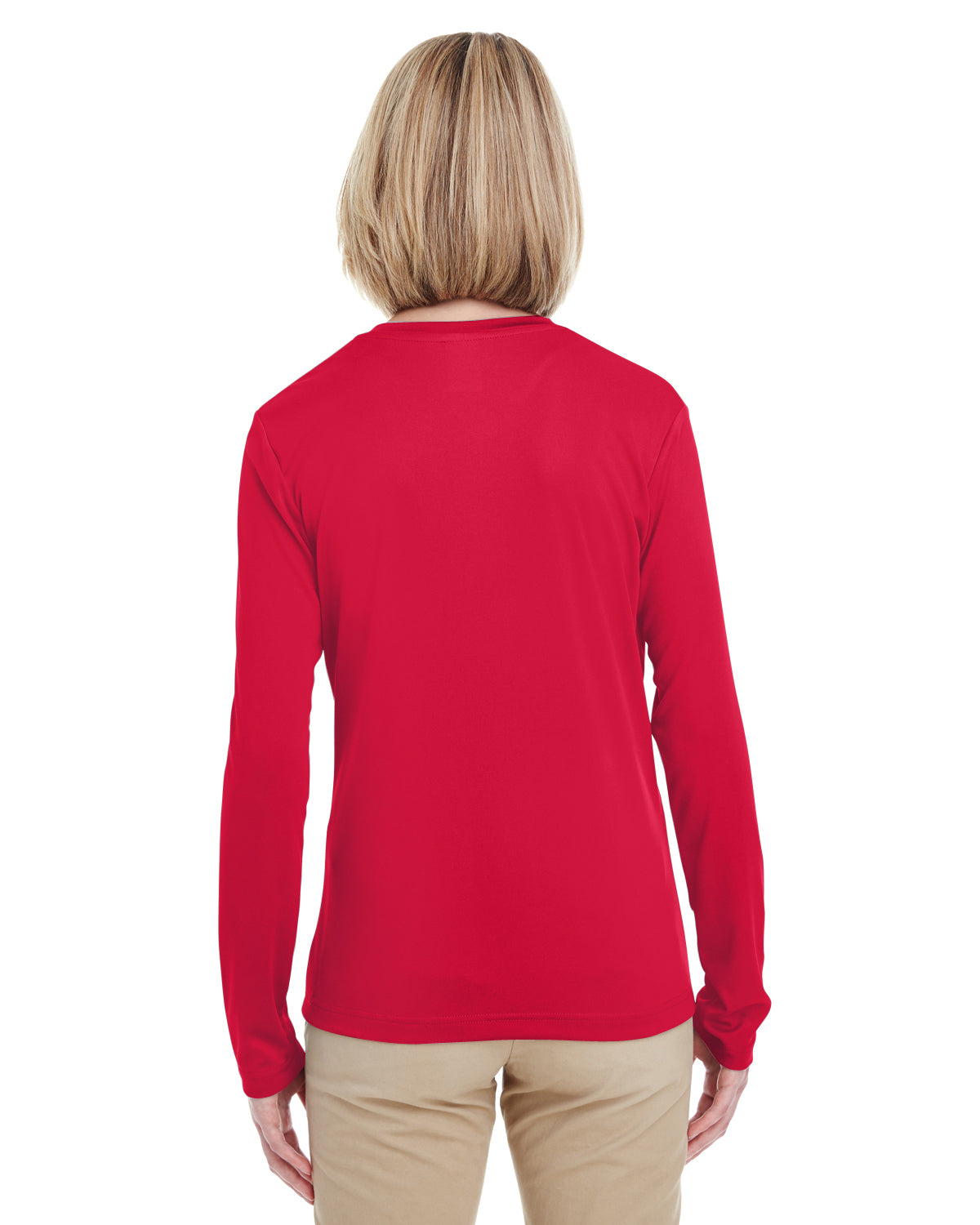 Women's Cool & Dry Performance Long-Sleeve Top - Red