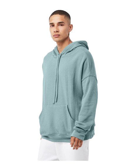 Unisex Sponge Fleece Pullover DTM Hoodie - Heather Blue Lagoon