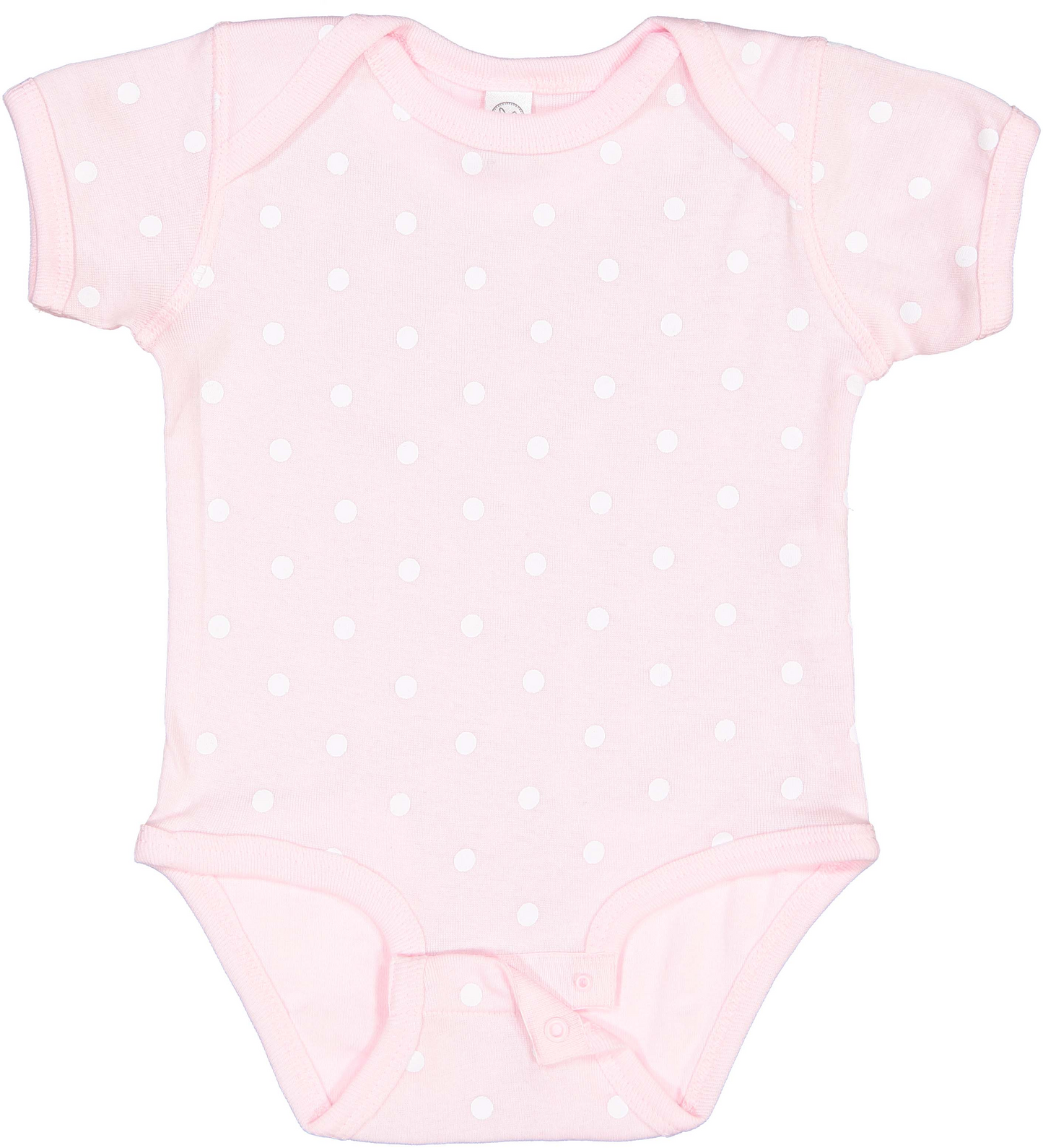 Infant Baby Rib Bodysuit - Ballerina / White Dt